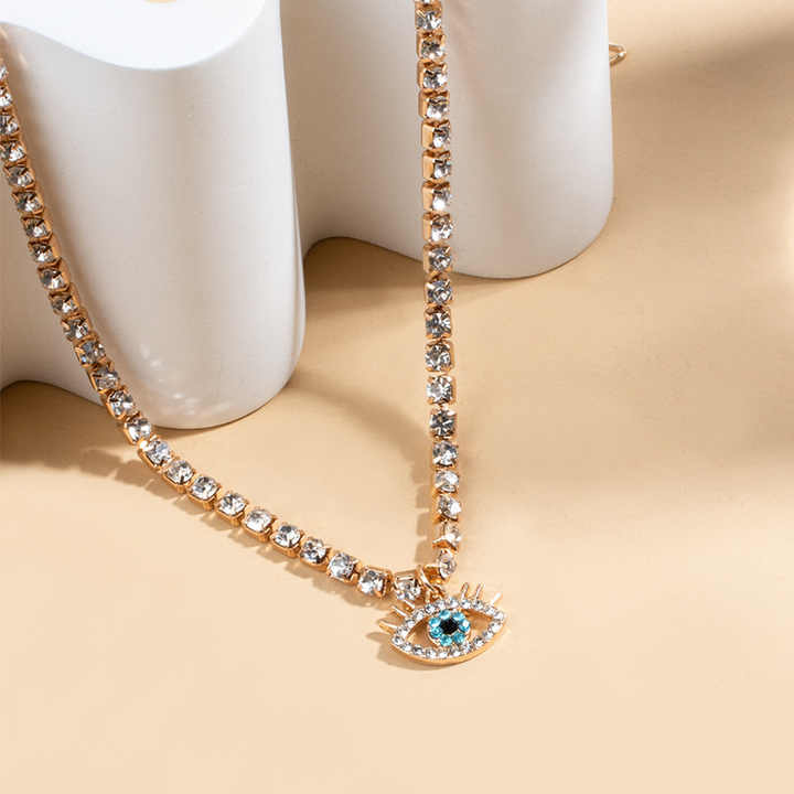 Evil Eye Tennis Necklace