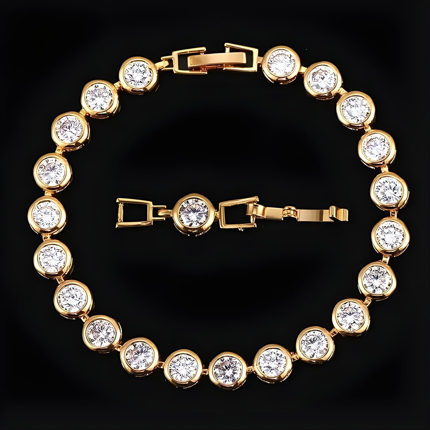 18K Gold-Plated Tennis Bracelet