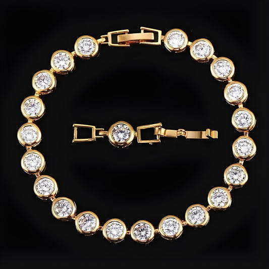 18K Gold-Plated Tennis Bracelet